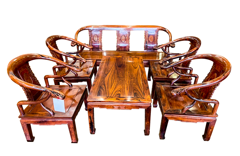 bộ bàn ghế minh bằng gỗ cẩm lai